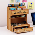 Desktop Stationery Storage with 9 Compartments